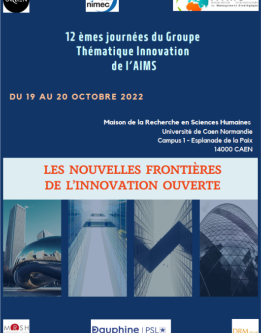 12 èmes Journées Innovation du GT Aims